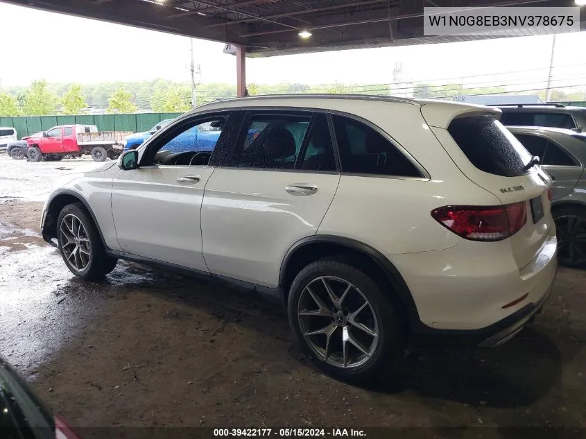 2022 Mercedes-Benz Glc 300 4Matic Suv VIN: W1N0G8EB3NV378675 Lot: 39422177