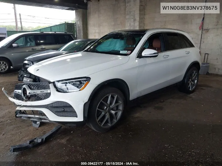 2022 Mercedes-Benz Glc 300 4Matic Suv VIN: W1N0G8EB3NV378675 Lot: 39422177