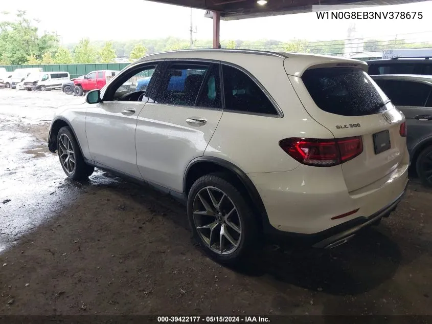 2022 Mercedes-Benz Glc 300 4Matic Suv VIN: W1N0G8EB3NV378675 Lot: 39422177