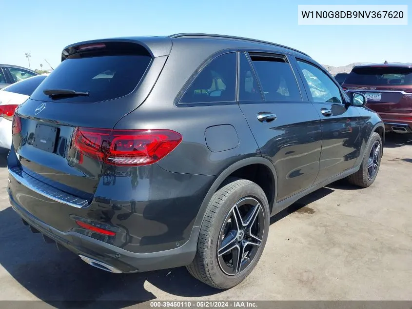 2022 Mercedes-Benz Glc 300 Suv VIN: W1N0G8DB9NV367620 Lot: 39450110