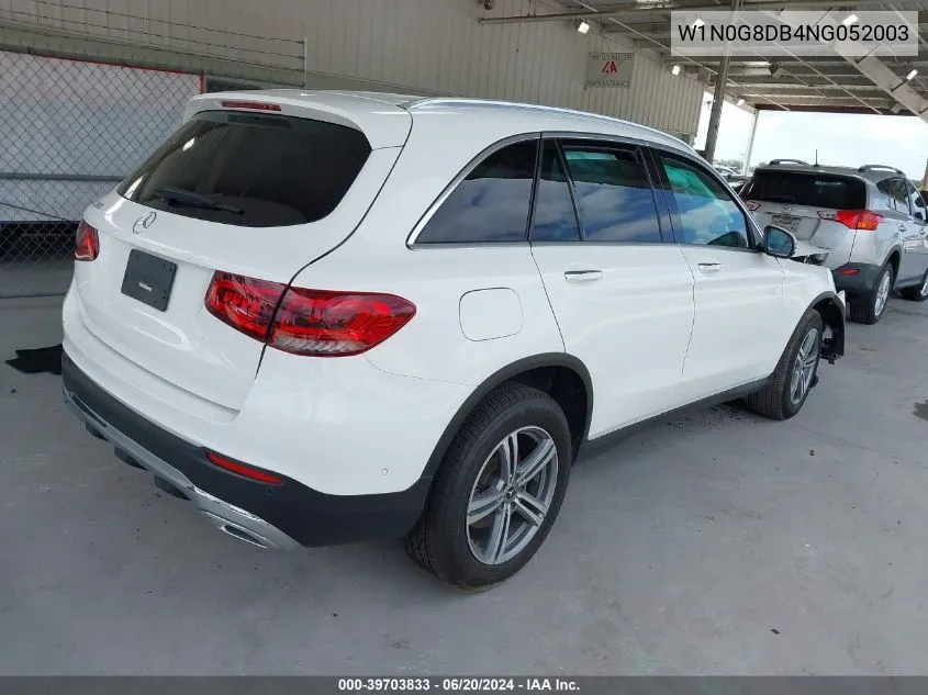 2022 Mercedes-Benz Glc 300 Suv VIN: W1N0G8DB4NG052003 Lot: 39703833