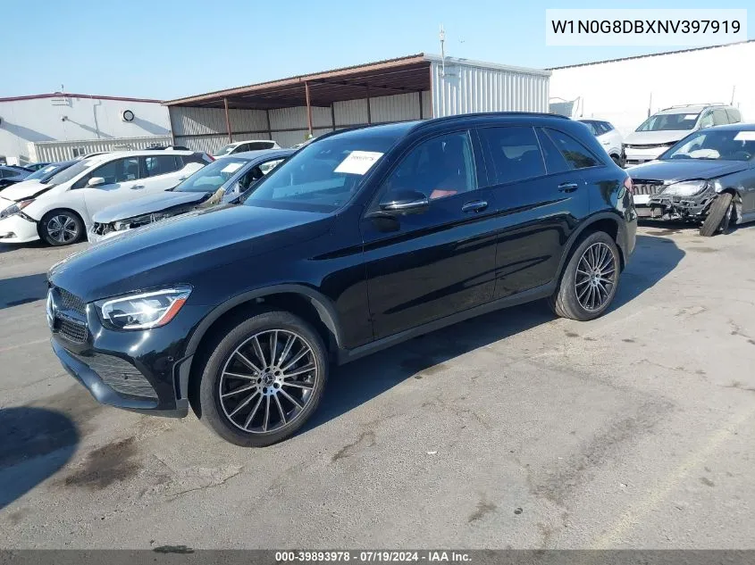 2022 Mercedes-Benz Glc 300 Suv VIN: W1N0G8DBXNV397919 Lot: 39893978