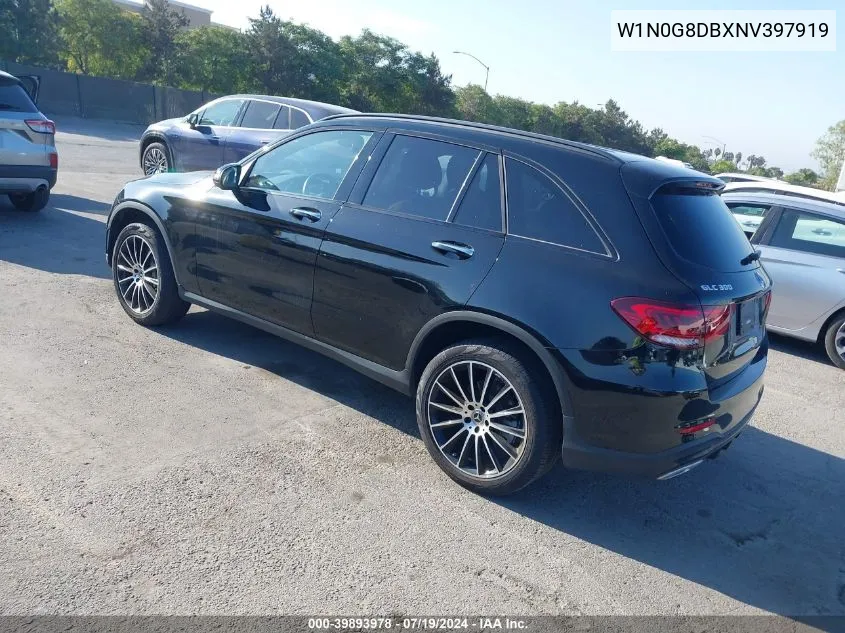 2022 Mercedes-Benz Glc 300 Suv VIN: W1N0G8DBXNV397919 Lot: 39893978