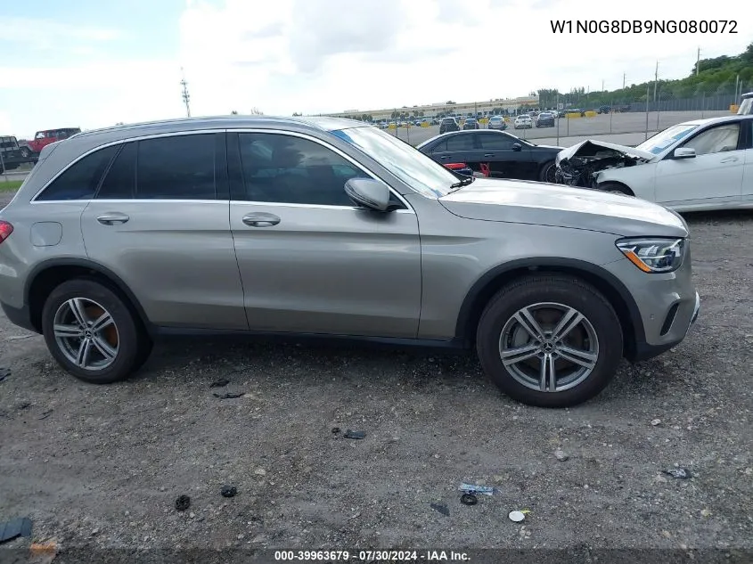 2022 Mercedes-Benz Glc 300 Suv VIN: W1N0G8DB9NG080072 Lot: 39963679