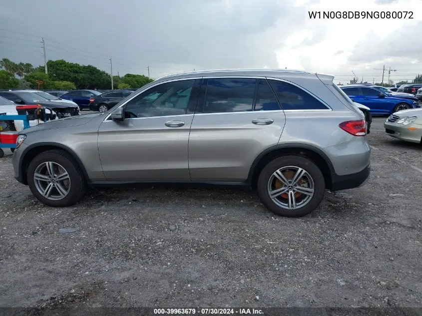 2022 Mercedes-Benz Glc 300 Suv VIN: W1N0G8DB9NG080072 Lot: 39963679