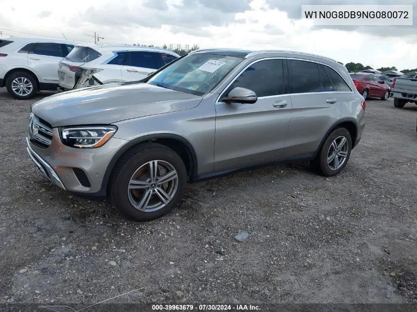 2022 Mercedes-Benz Glc 300 Suv VIN: W1N0G8DB9NG080072 Lot: 39963679