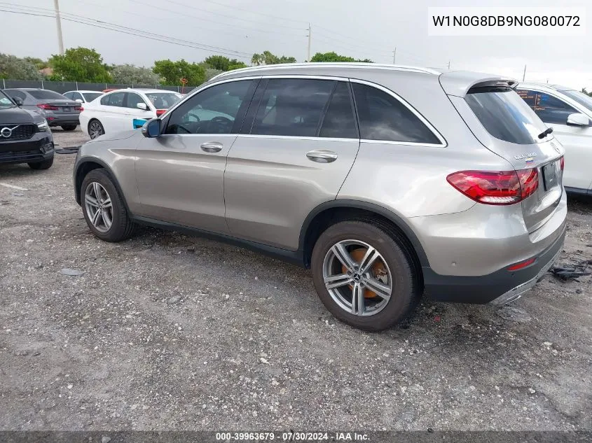 2022 Mercedes-Benz Glc 300 Suv VIN: W1N0G8DB9NG080072 Lot: 39963679