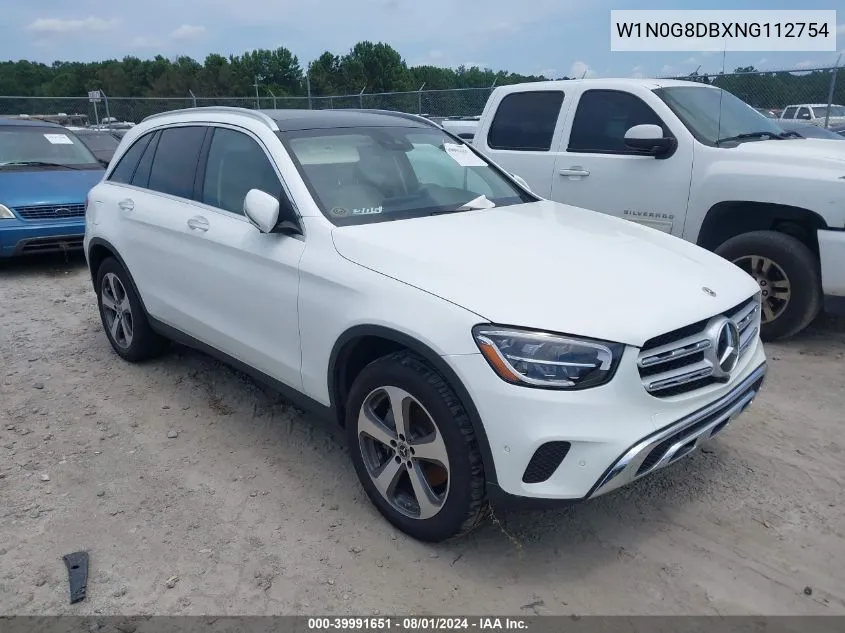 2022 Mercedes-Benz Glc 300 Suv VIN: W1N0G8DBXNG112754 Lot: 39991651