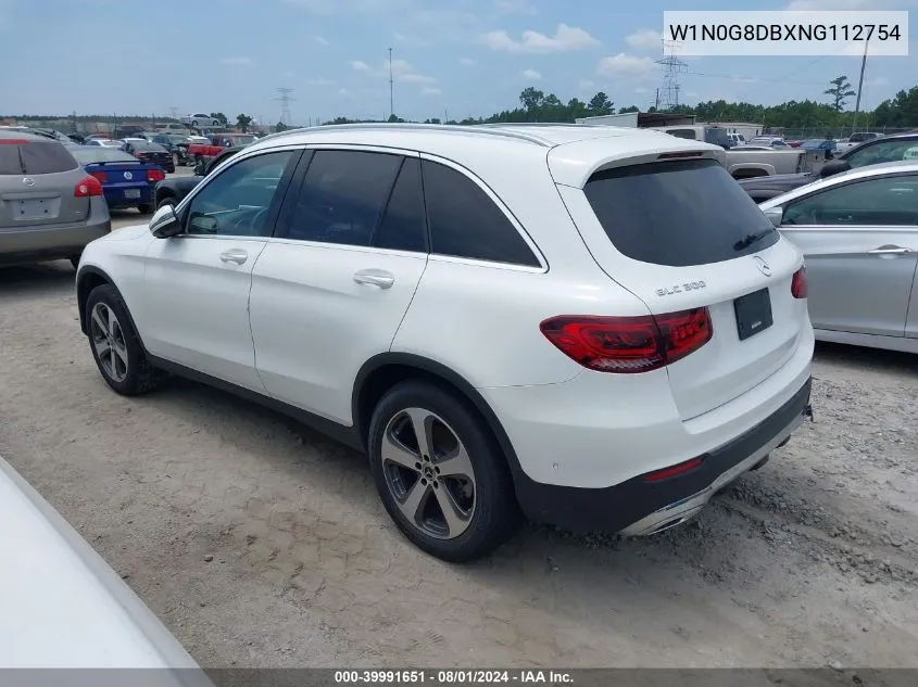 2022 Mercedes-Benz Glc 300 Suv VIN: W1N0G8DBXNG112754 Lot: 39991651