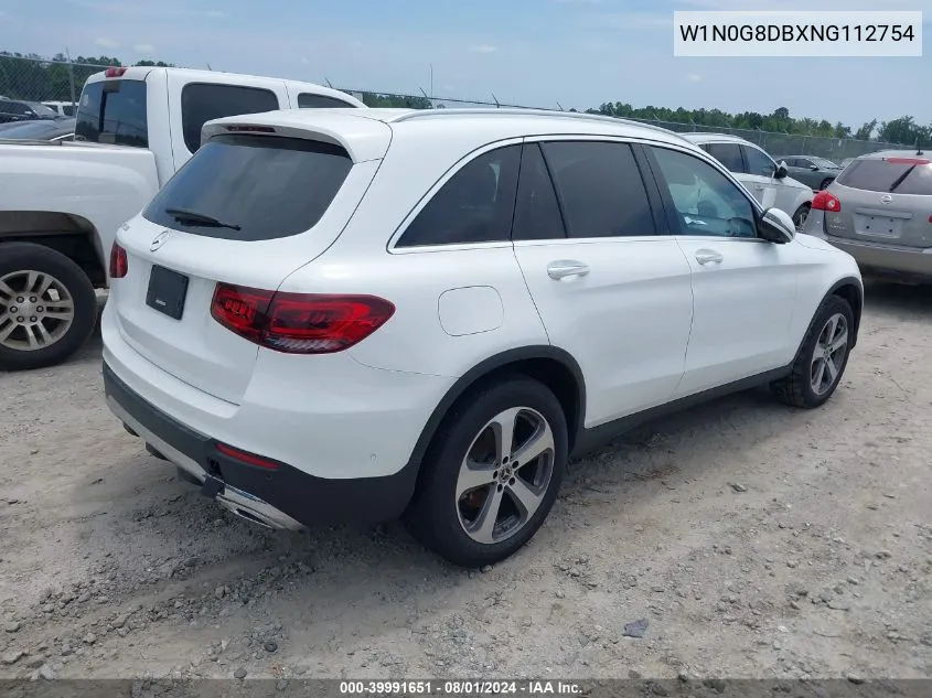 2022 Mercedes-Benz Glc 300 Suv VIN: W1N0G8DBXNG112754 Lot: 39991651