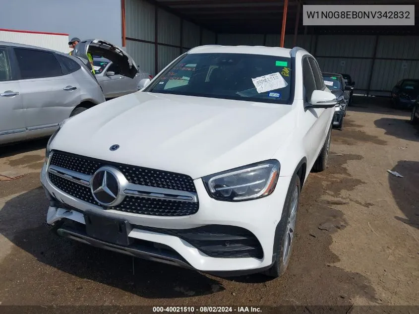 2022 Mercedes-Benz Glc 300 4Matic Suv VIN: W1N0G8EB0NV342832 Lot: 40021510