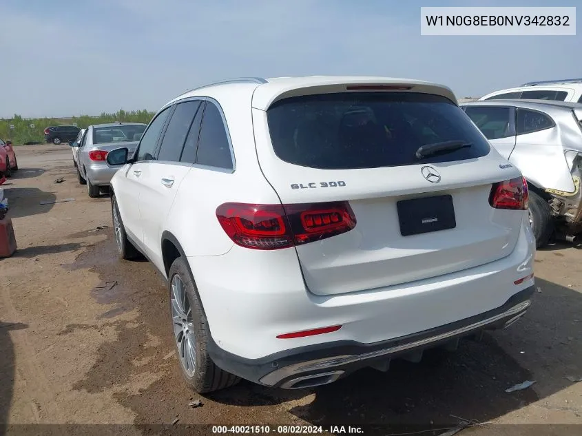 2022 Mercedes-Benz Glc 300 4Matic Suv VIN: W1N0G8EB0NV342832 Lot: 40021510