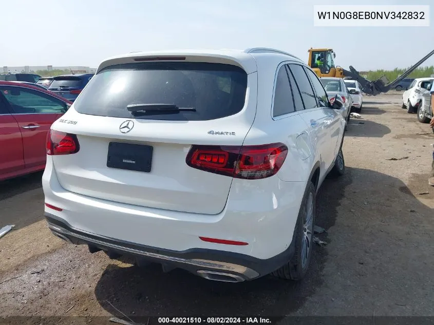 2022 Mercedes-Benz Glc 300 4Matic Suv VIN: W1N0G8EB0NV342832 Lot: 40021510