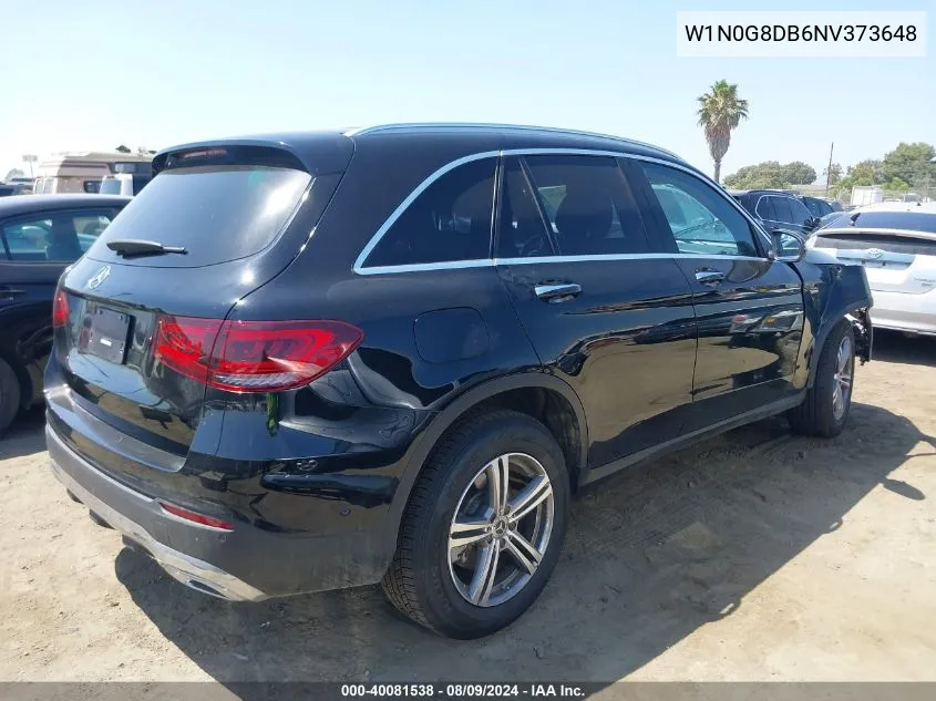 2022 Mercedes-Benz Glc 300 Suv VIN: W1N0G8DB6NV373648 Lot: 40081538