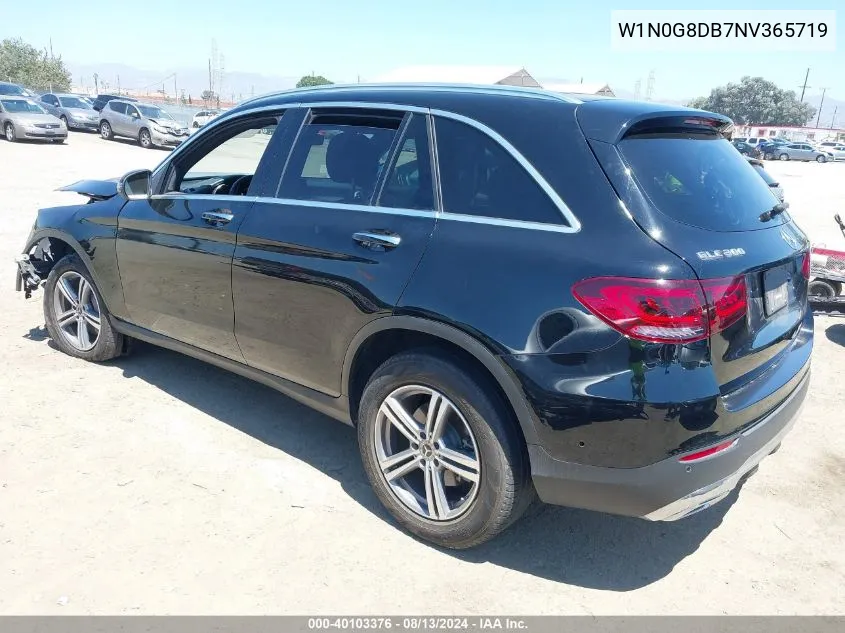 2022 Mercedes-Benz Glc 300 Suv VIN: W1N0G8DB7NV365719 Lot: 40103376