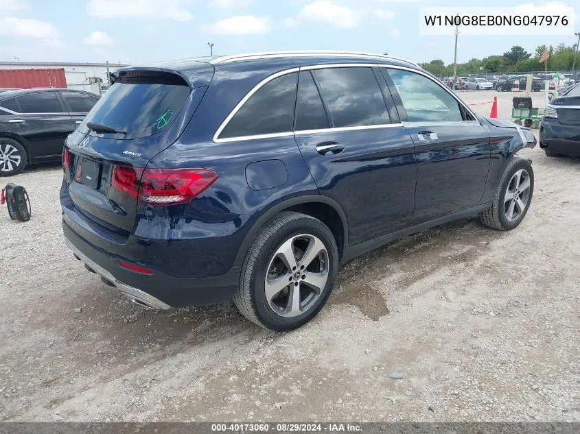 2022 Mercedes-Benz Glc 300 4Matic Suv VIN: W1N0G8EB0NG047976 Lot: 40173060