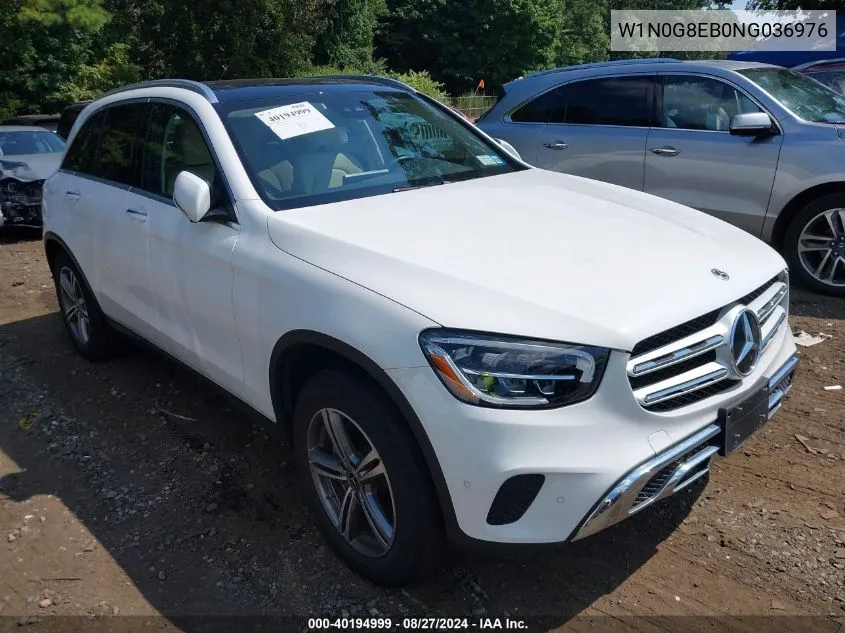 2022 Mercedes-Benz Glc 300 4Matic Suv VIN: W1N0G8EB0NG036976 Lot: 40194999