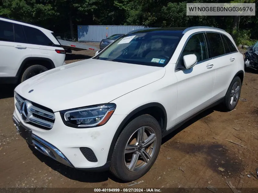 2022 Mercedes-Benz Glc 300 4Matic Suv VIN: W1N0G8EB0NG036976 Lot: 40194999