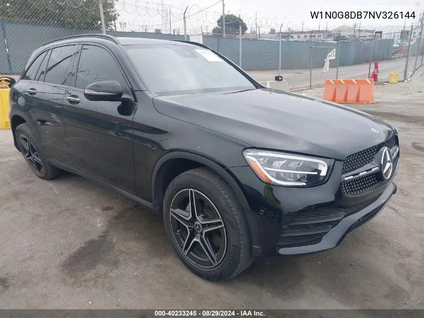 2022 Mercedes-Benz Glc 300 Suv VIN: W1N0G8DB7NV326144 Lot: 40233245