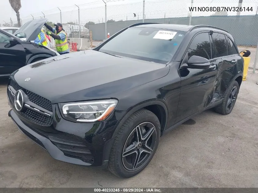 2022 Mercedes-Benz Glc 300 Suv VIN: W1N0G8DB7NV326144 Lot: 40233245