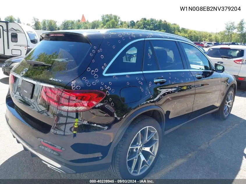 2022 Mercedes-Benz Glc 300 4Matic Suv VIN: W1N0G8EB2NV379204 Lot: 40239945