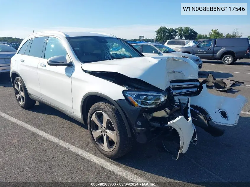 2022 Mercedes-Benz Glc 300 4Matic Suv VIN: W1N0G8EB8NG117546 Lot: 40263933