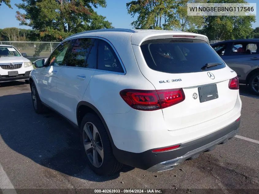 2022 Mercedes-Benz Glc 300 4Matic Suv VIN: W1N0G8EB8NG117546 Lot: 40263933