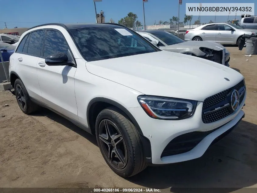 2022 Mercedes-Benz Glc 300 Suv VIN: W1N0G8DB2NV394352 Lot: 40265186