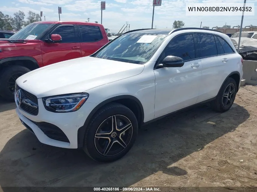 2022 Mercedes-Benz Glc 300 Suv VIN: W1N0G8DB2NV394352 Lot: 40265186