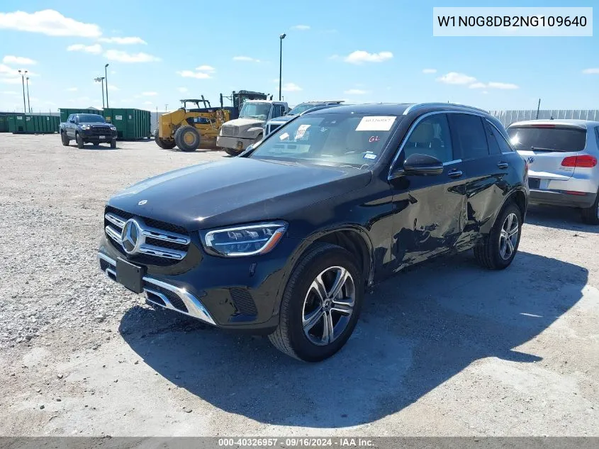 2022 Mercedes-Benz Glc 300 Suv VIN: W1N0G8DB2NG109640 Lot: 40326957