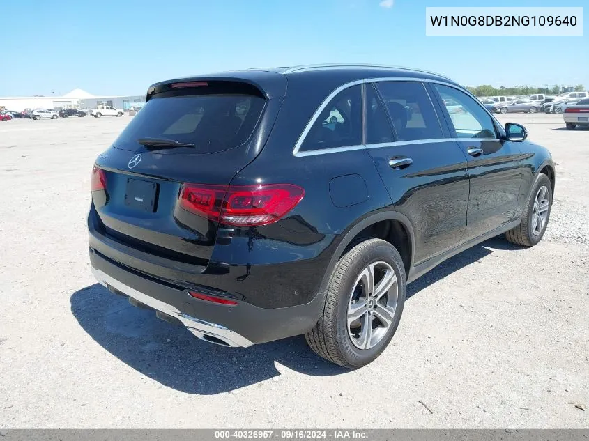 2022 Mercedes-Benz Glc 300 Suv VIN: W1N0G8DB2NG109640 Lot: 40326957