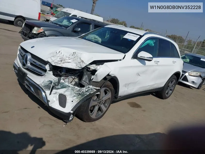 2022 Mercedes-Benz Glc 300 VIN: W1N0G8DB0NV352228 Lot: 40339869