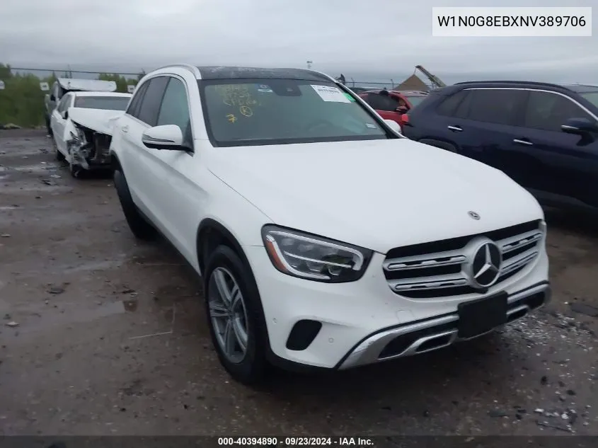 2022 Mercedes-Benz Glc 300 4Matic VIN: W1N0G8EBXNV389706 Lot: 40394890