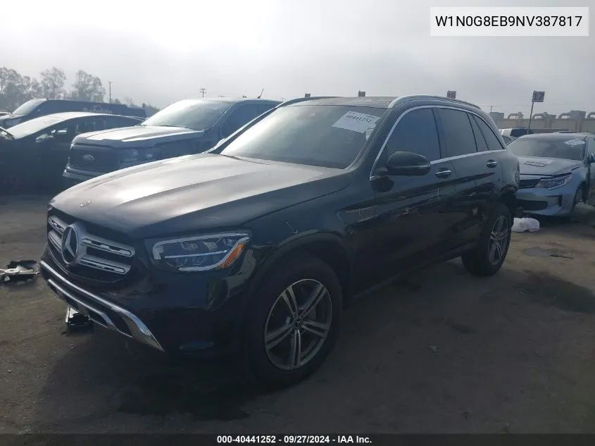 2022 Mercedes-Benz Glc 300 4Matic Suv VIN: W1N0G8EB9NV387817 Lot: 40441252