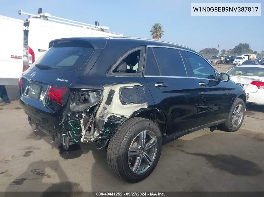 2022 Mercedes-Benz Glc 300 4Matic Suv VIN: W1N0G8EB9NV387817 Lot: 40441252