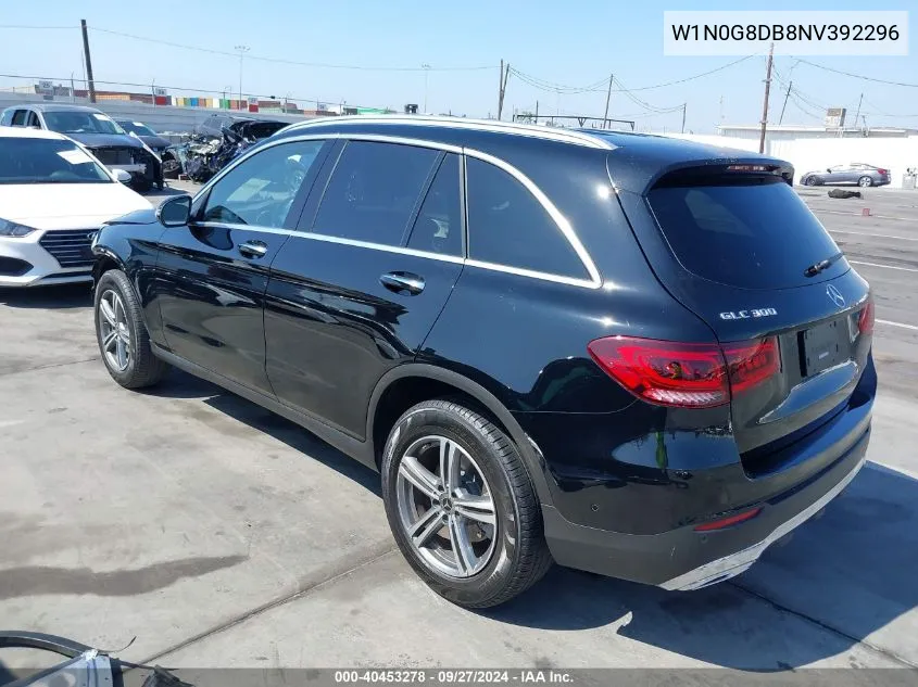 2022 Mercedes-Benz Glc 300 Suv VIN: W1N0G8DB8NV392296 Lot: 40453278