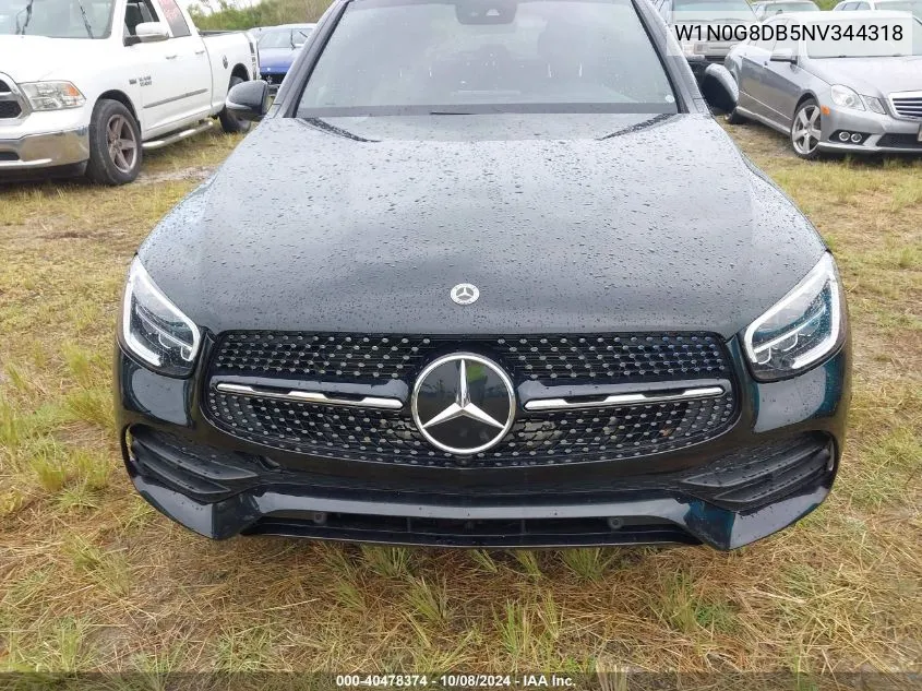 2022 Mercedes-Benz Glc 300 VIN: W1N0G8DB5NV344318 Lot: 40478374