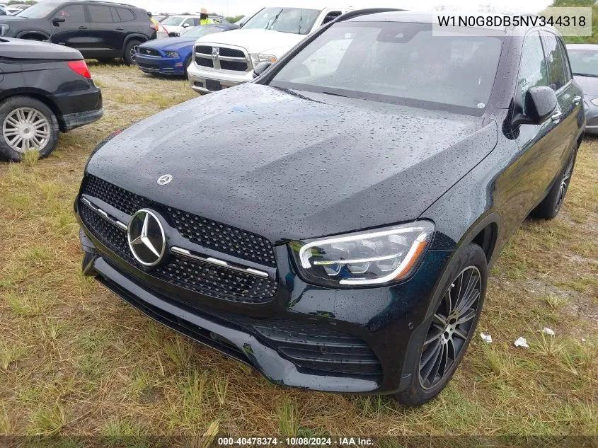 2022 Mercedes-Benz Glc 300 VIN: W1N0G8DB5NV344318 Lot: 40478374