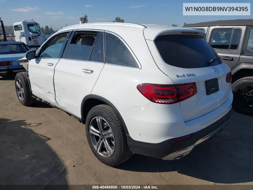 2022 Mercedes-Benz Glc 300 Suv VIN: W1N0G8DB9NV394395 Lot: 40498800