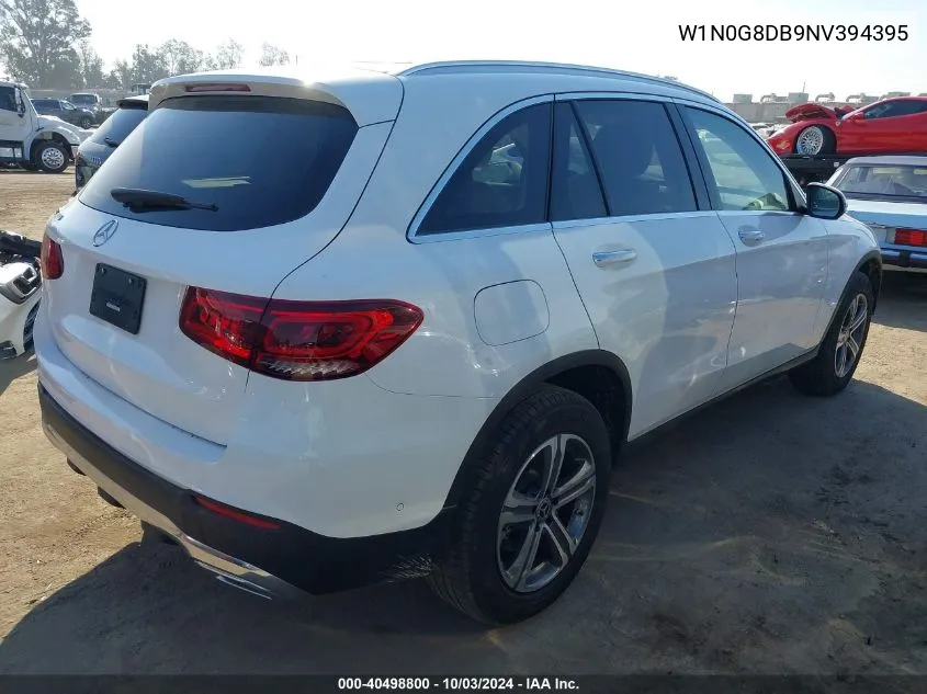 2022 Mercedes-Benz Glc 300 Suv VIN: W1N0G8DB9NV394395 Lot: 40498800