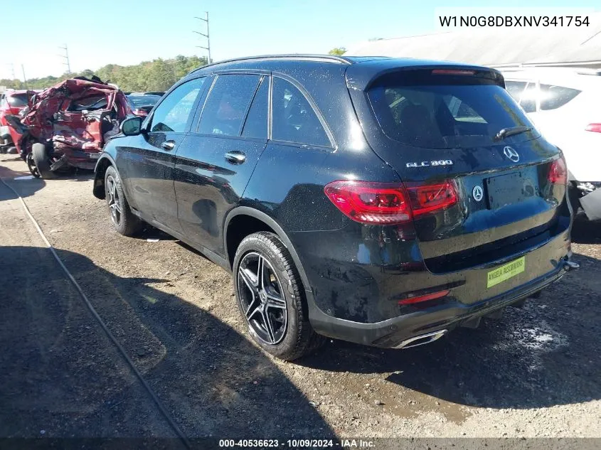 2022 Mercedes-Benz Glc 300 Suv VIN: W1N0G8DBXNV341754 Lot: 40536623