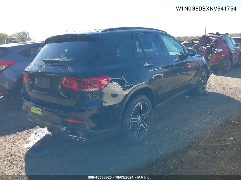 2022 Mercedes-Benz Glc 300 Suv VIN: W1N0G8DBXNV341754 Lot: 40536623