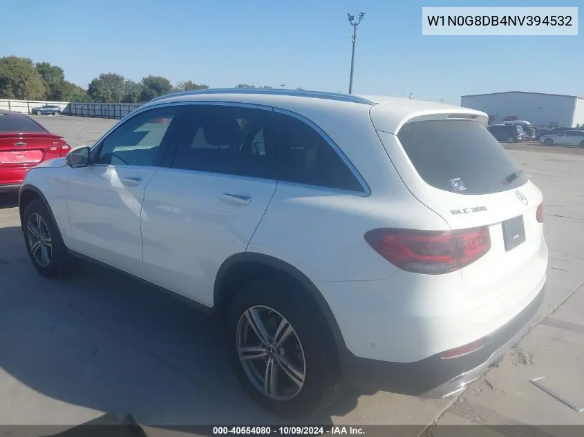 2022 Mercedes-Benz Glc 300 Suv VIN: W1N0G8DB4NV394532 Lot: 40554080