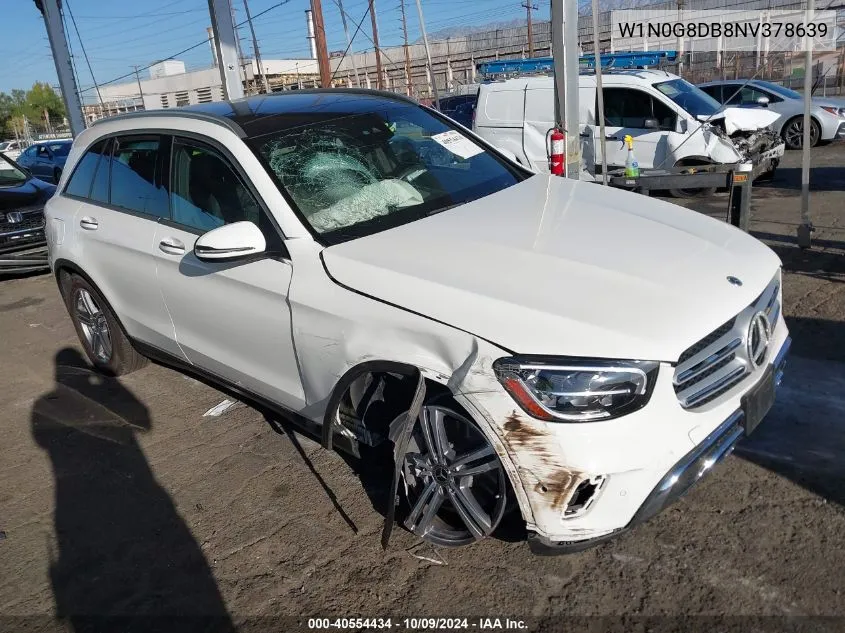 2022 Mercedes-Benz Glc 300 VIN: W1N0G8DB8NV378639 Lot: 40554434