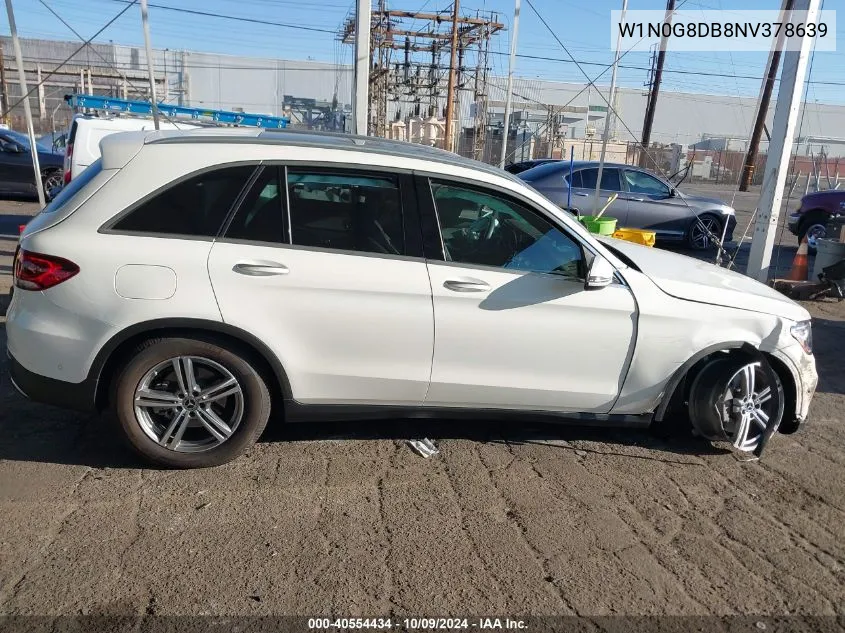 2022 Mercedes-Benz Glc 300 VIN: W1N0G8DB8NV378639 Lot: 40554434