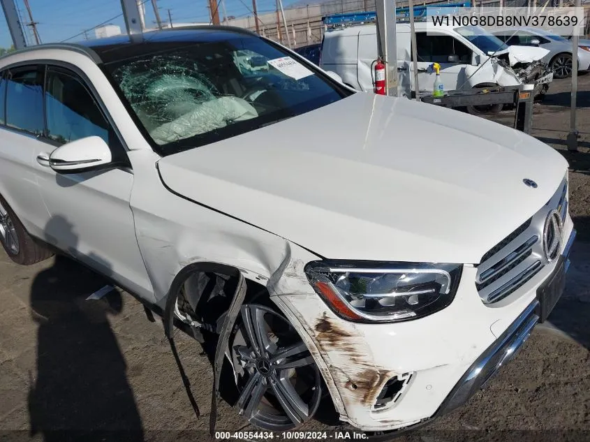 2022 Mercedes-Benz Glc 300 VIN: W1N0G8DB8NV378639 Lot: 40554434