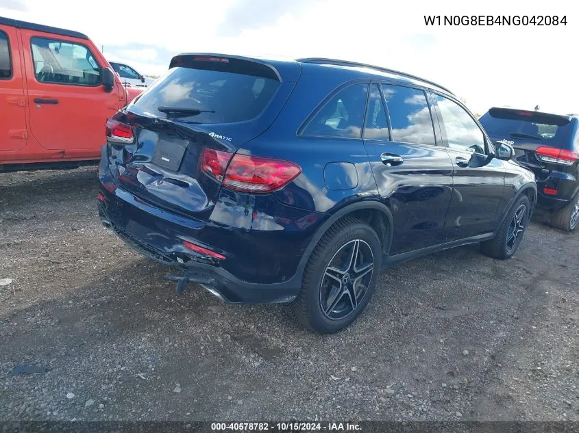 2022 Mercedes-Benz Glc 300 4Matic Suv VIN: W1N0G8EB4NG042084 Lot: 40578782