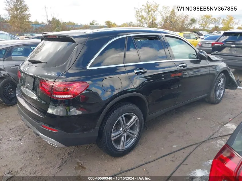 2022 Mercedes-Benz Glc 300 4Matic Suv VIN: W1N0G8EB5NV367855 Lot: 40580940