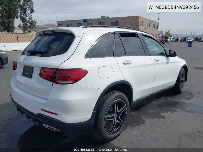 2022 Mercedes-Benz Glc 300 Suv VIN: W1N0G8DB4NV392456 Lot: 40582332