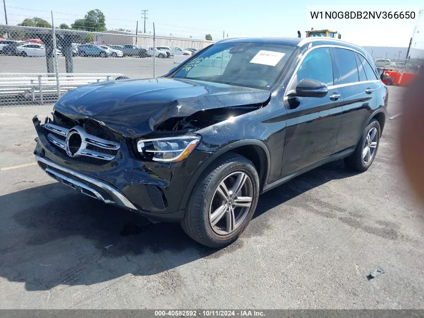 2022 Mercedes-Benz Glc 300 Suv VIN: W1N0G8DB2NV366650 Lot: 40582592